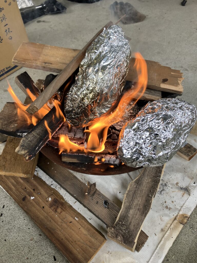 焼き芋づくり